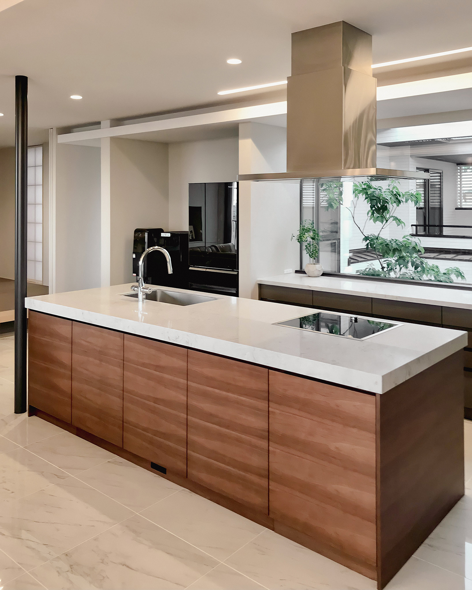 開放的で心地よいキッチンダイニング