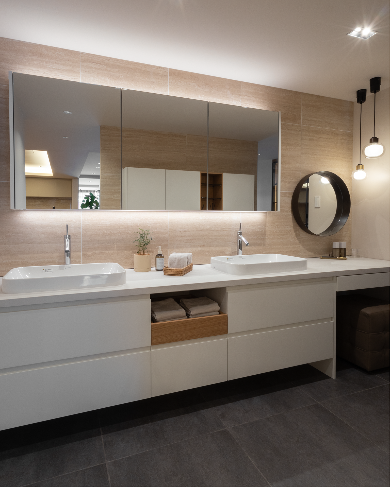 毎日を豊かにするゆとりの洗面空間