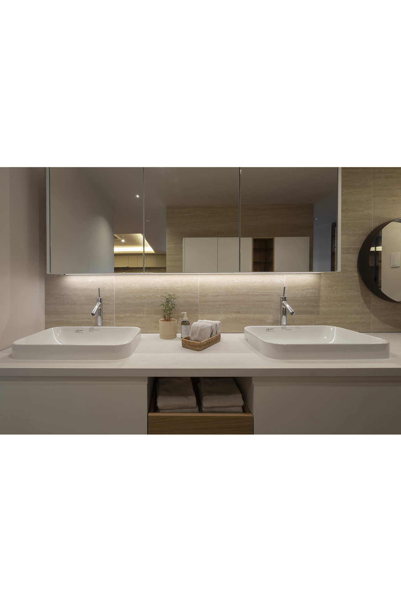 写真:毎日を豊かにするゆとりの洗面空間