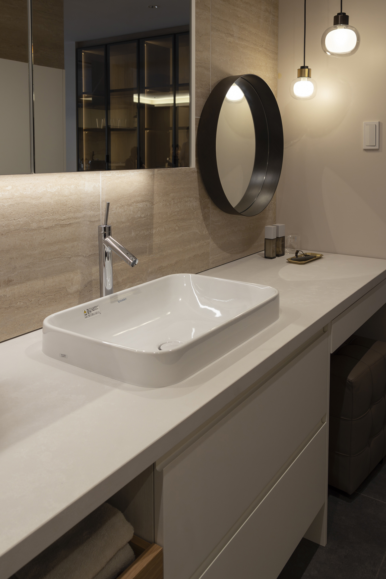 写真:毎日を豊かにするゆとりの洗面空間