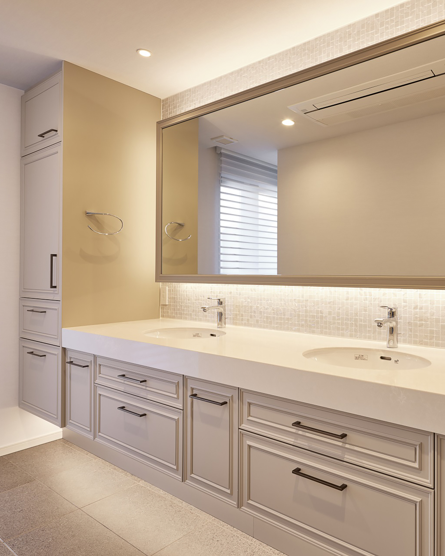 やわらかで上質な洗面空間