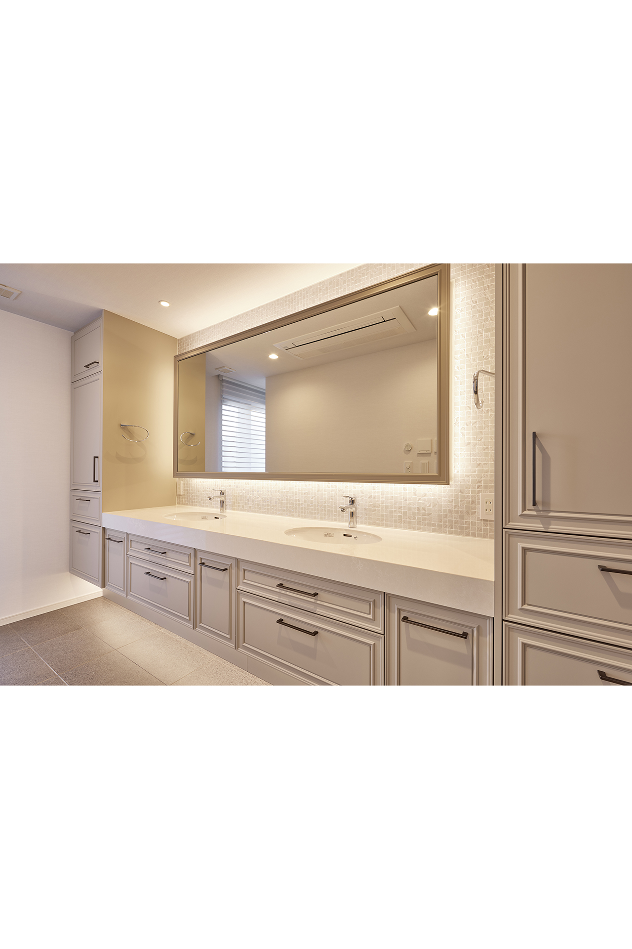 やわらかで上質な洗面空間