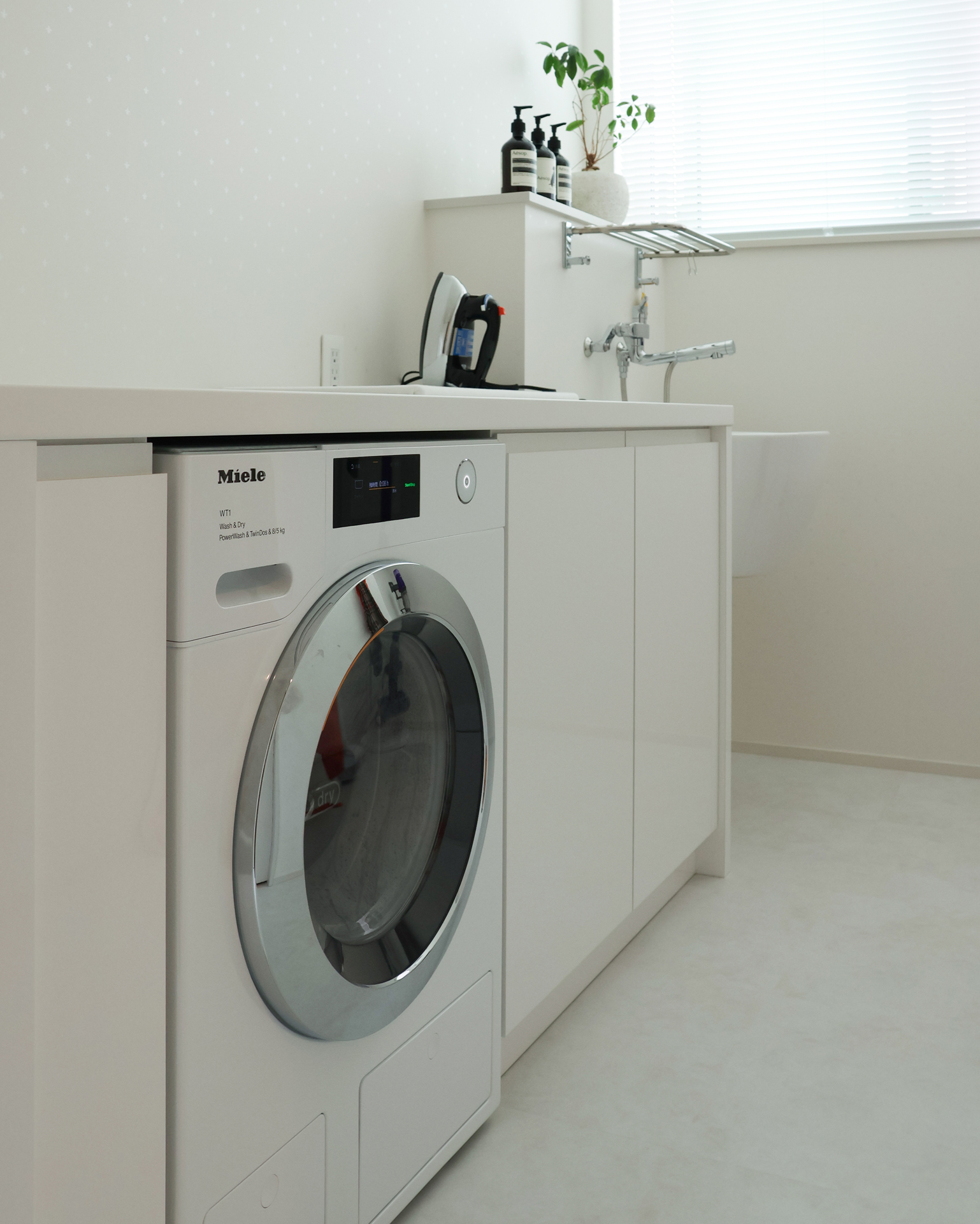 写真：整えられたランドリールーム