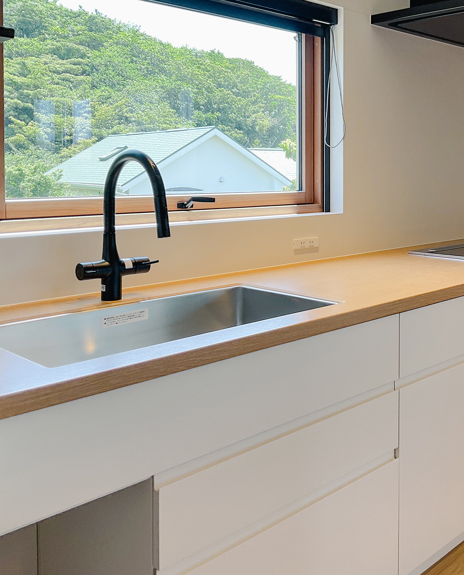 写真:景色もキッチンの一部