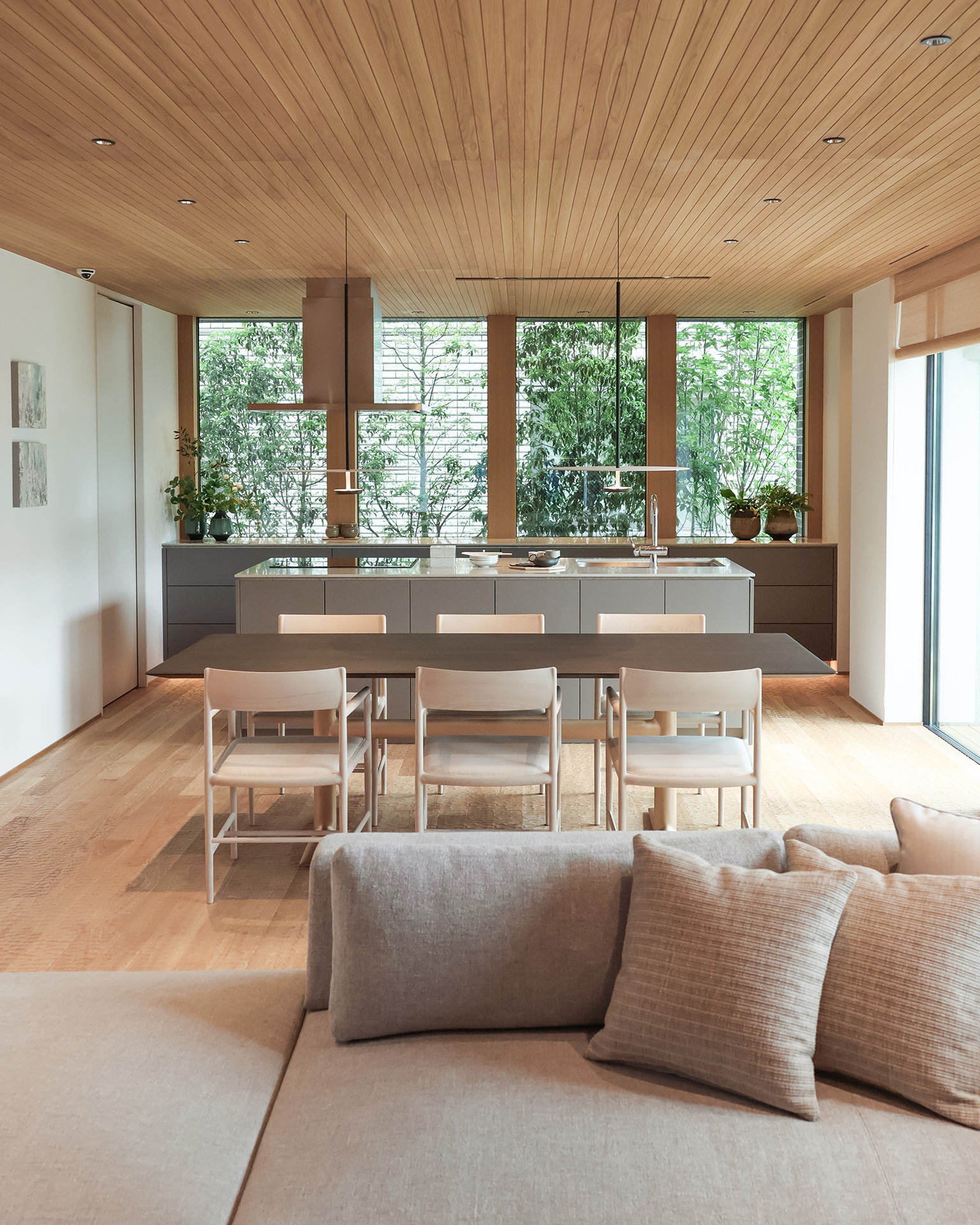 緑と木の温もりに包まれたLDK