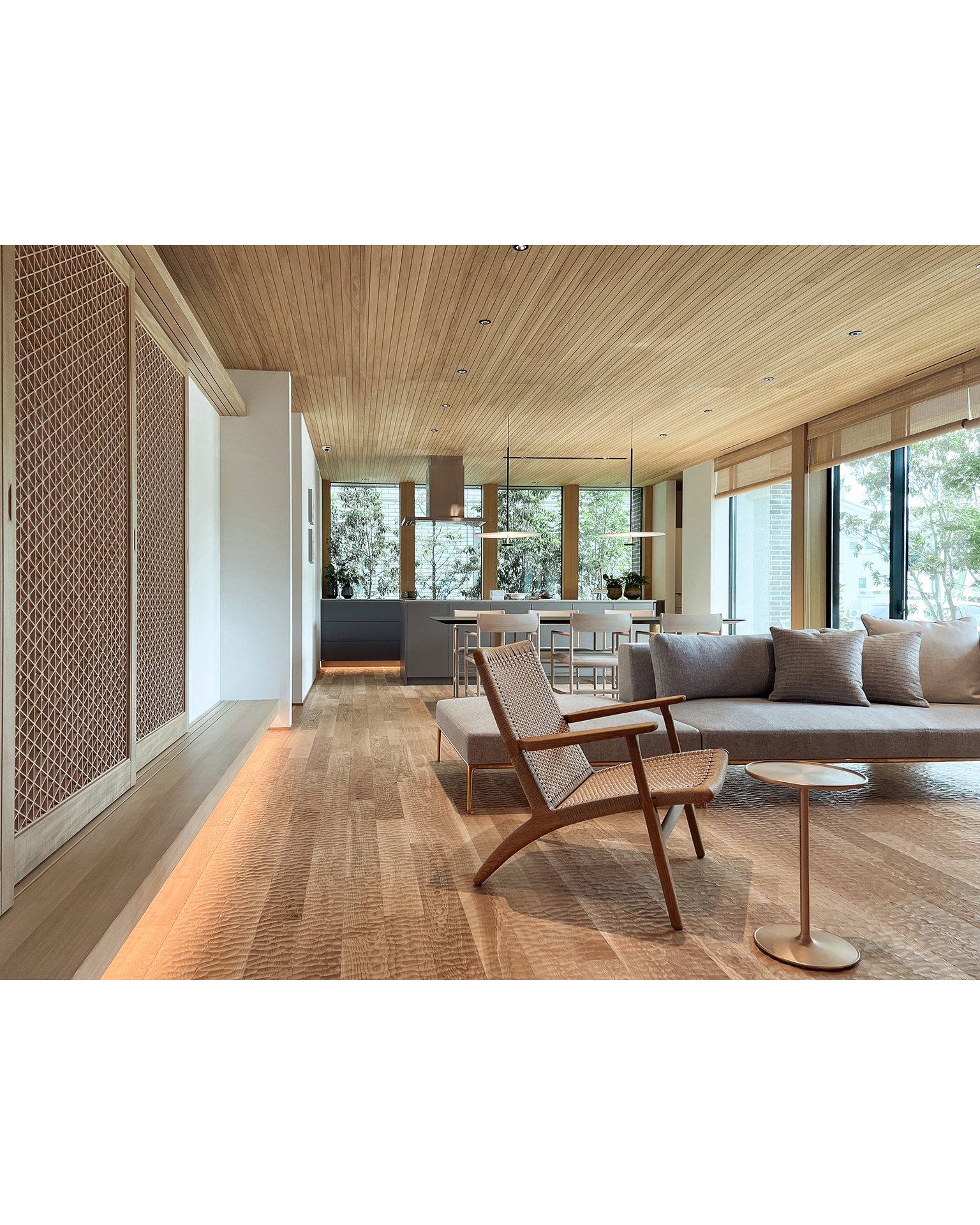 写真:緑と木の温もりに包まれたLDK