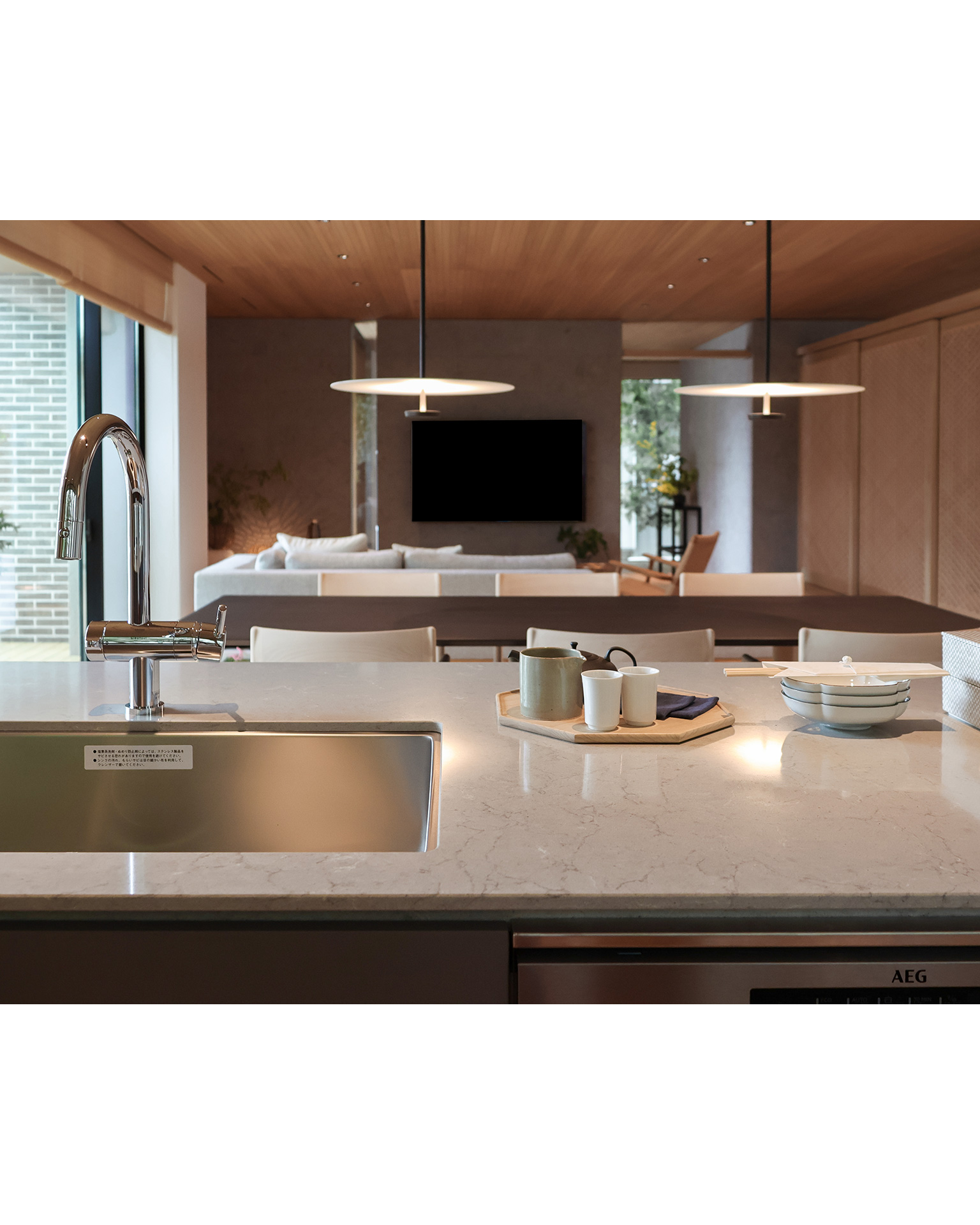 写真:緑と木の温もりに包まれたLDK