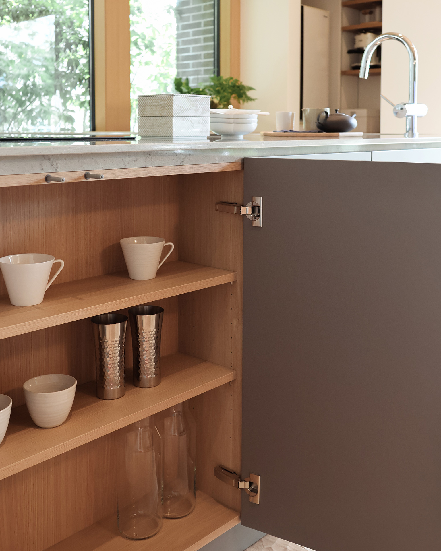 写真:緑と木の温もりに包まれたLDK