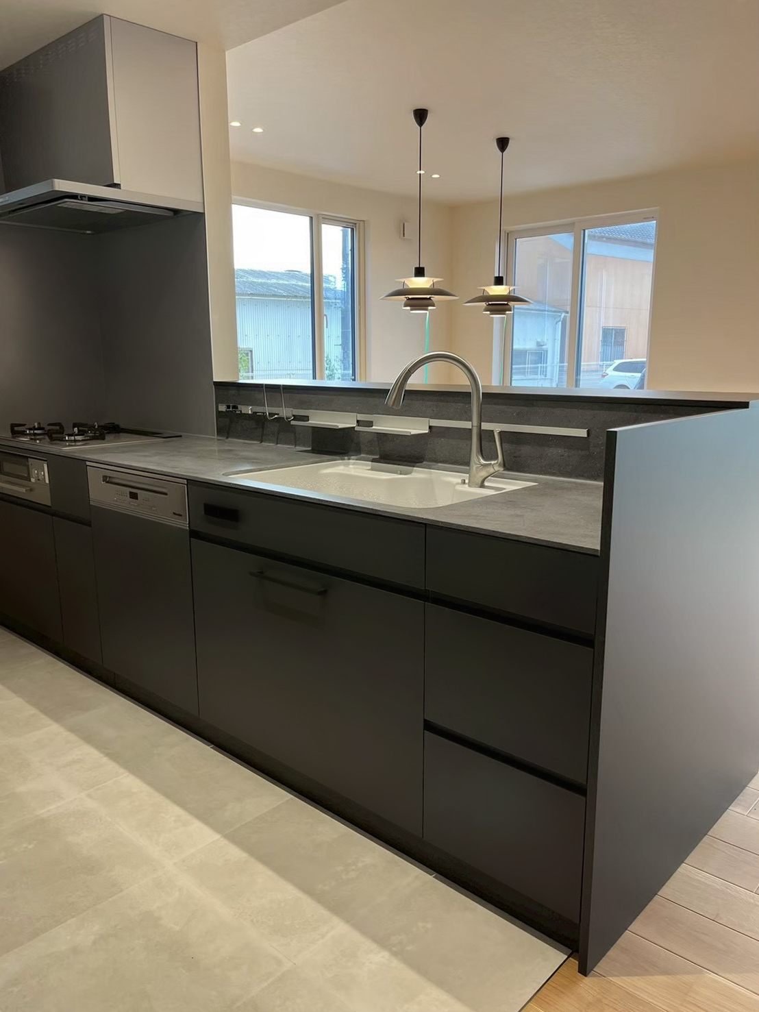 写真：こだわりの機能を叶えるキッチン