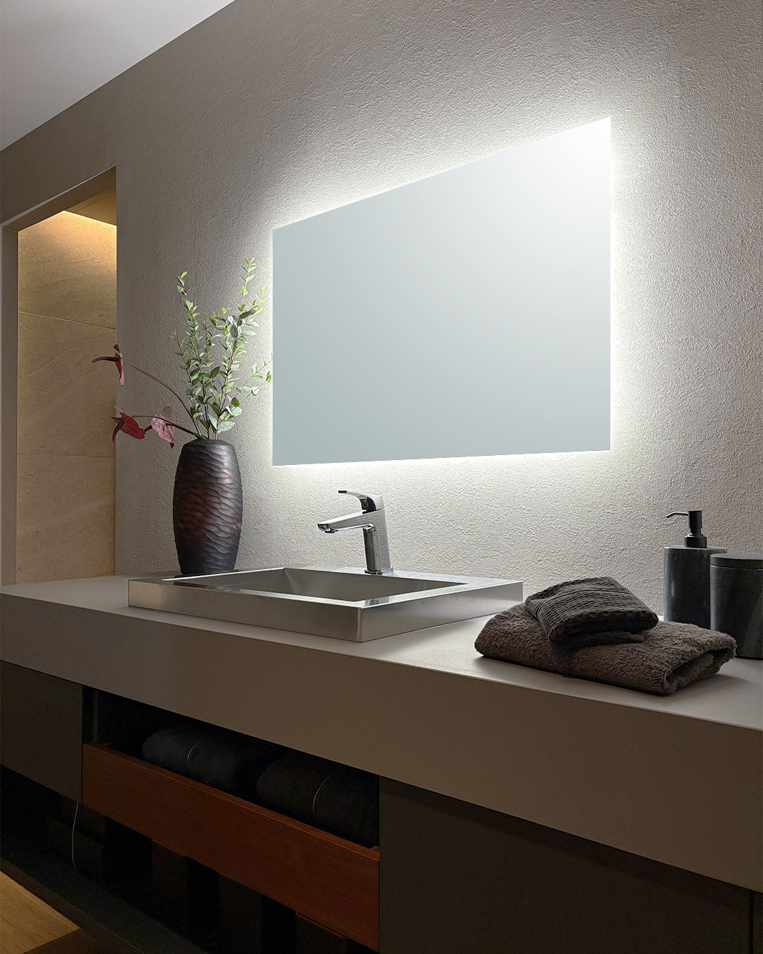 写真：和モダンなホテルライク洗面