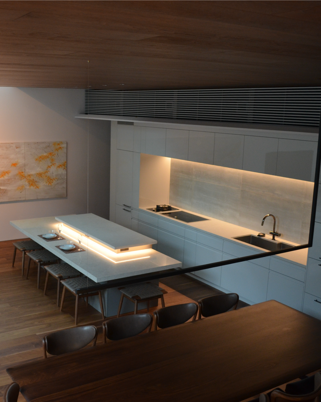 ドラマティックなLDK空間