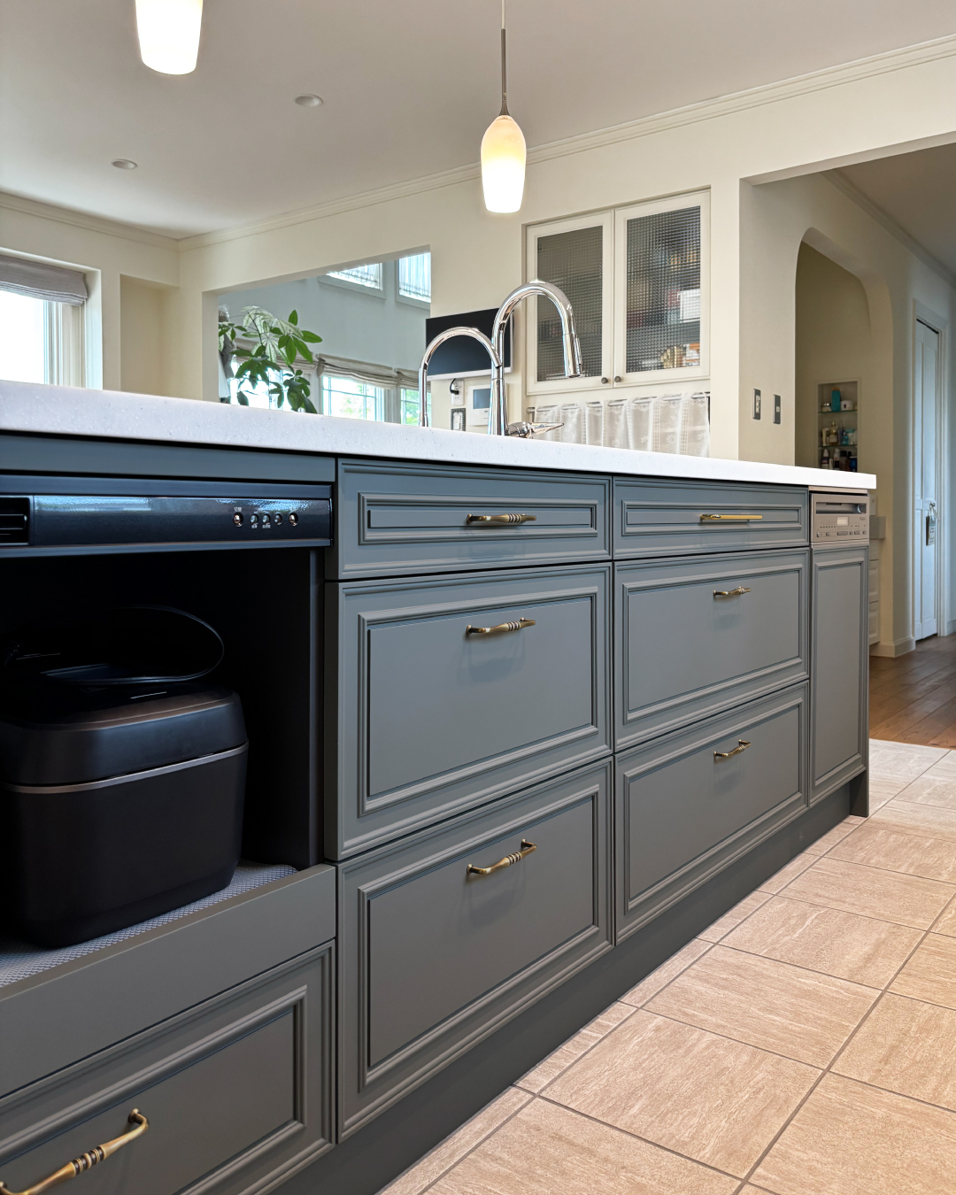 写真：こだわりのデザインが詰まったLDK空間